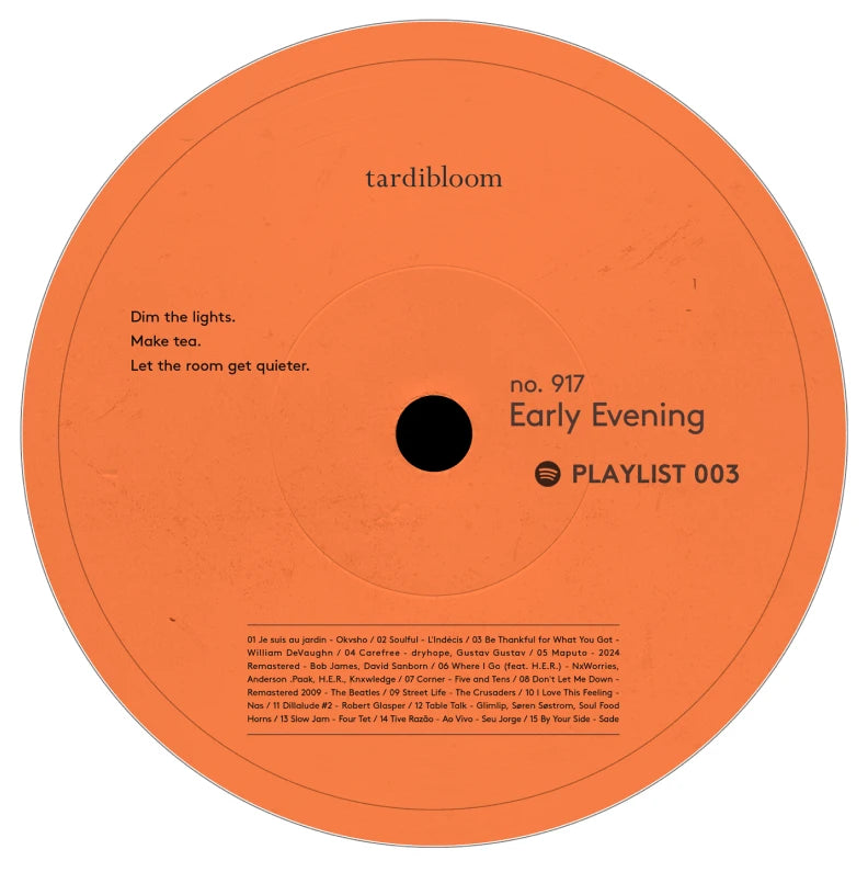 no.917 Early Evening playlist label