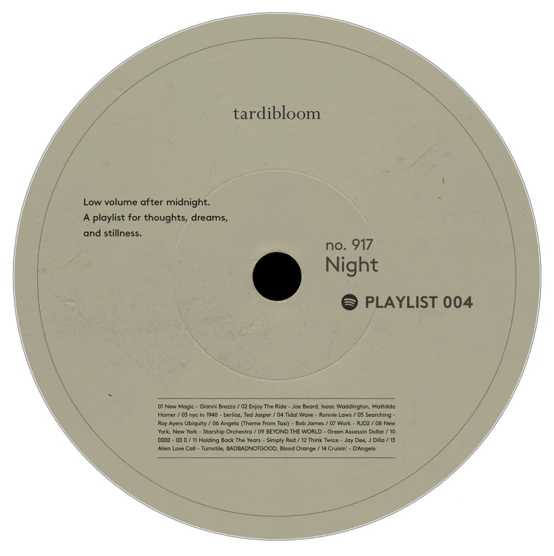 no.917 Night playlist label
